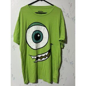 Disney Pixar Monsters Mike Wazowski Green T-Shirt 3XL Graphic Tee 48/50 Crewneck